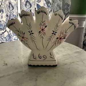 ⚫️Final Price⚫️ Vintage 5 Finger Floral Vase